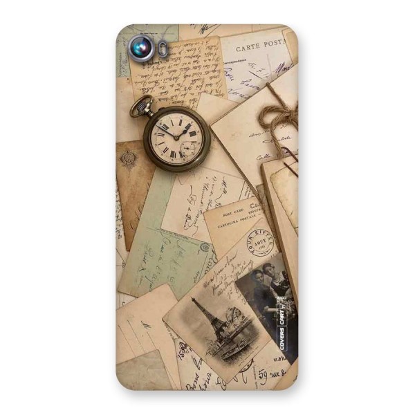 Vintage Postcards Back Case for Micromax Canvas Fire 4 A107
