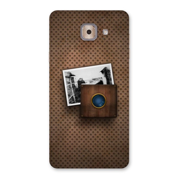 Vintage Wood Camera Back Case for Galaxy J7 Max