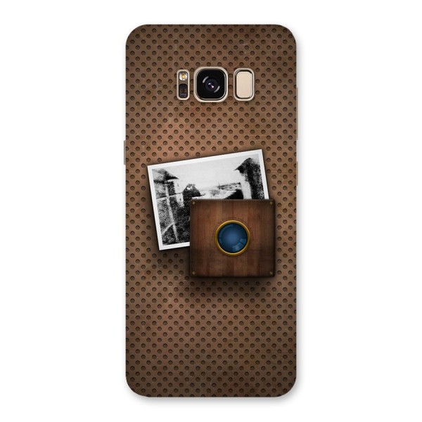Vintage Wood Camera Back Case for Galaxy S8