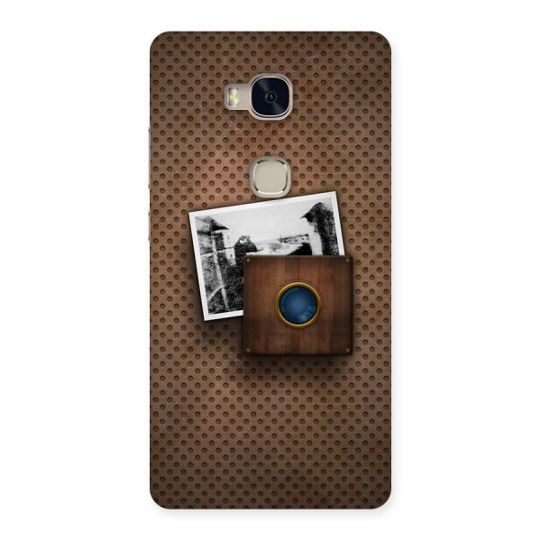 Vintage Wood Camera Back Case for Huawei Honor 5X