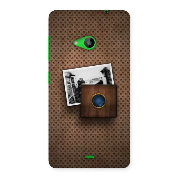 Vintage Wood Camera Back Case for Lumia 535