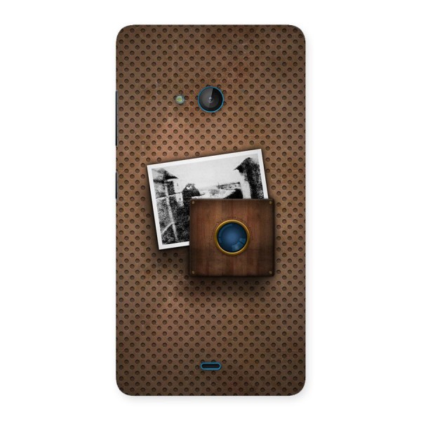 Vintage Wood Camera Back Case for Lumia 540