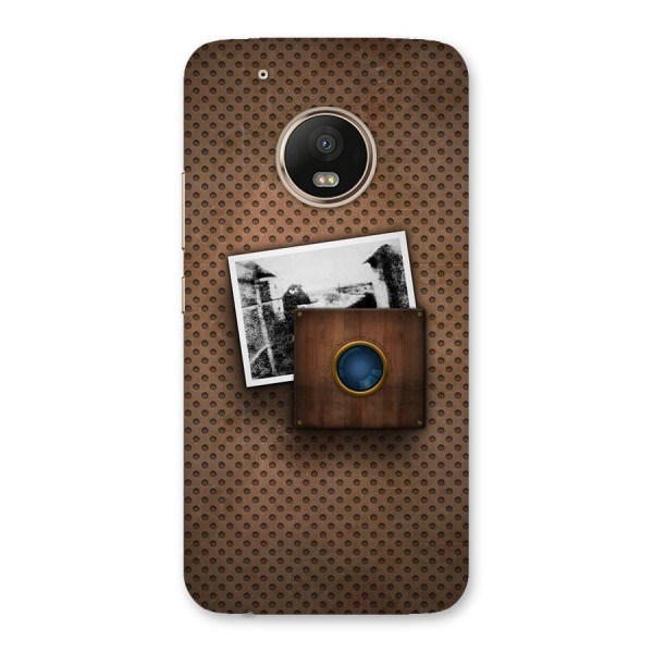 Vintage Wood Camera Back Case for Moto G5 Plus
