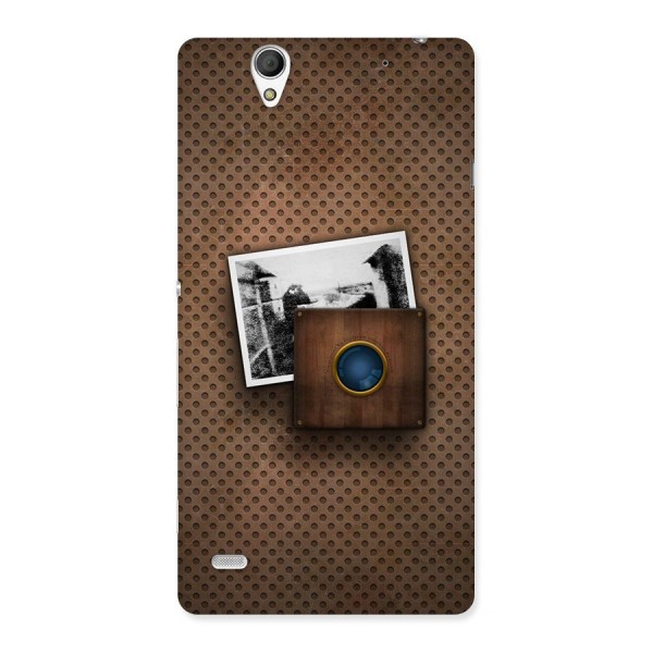 Vintage Wood Camera Back Case for Sony Xperia C4