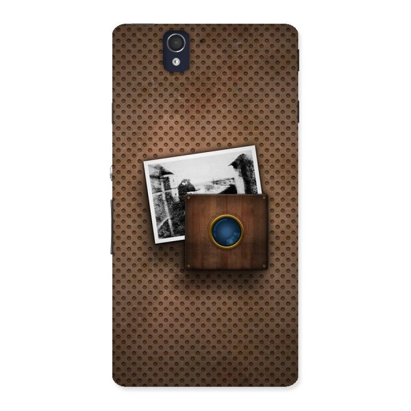 Vintage Wood Camera Back Case for Sony Xperia Z