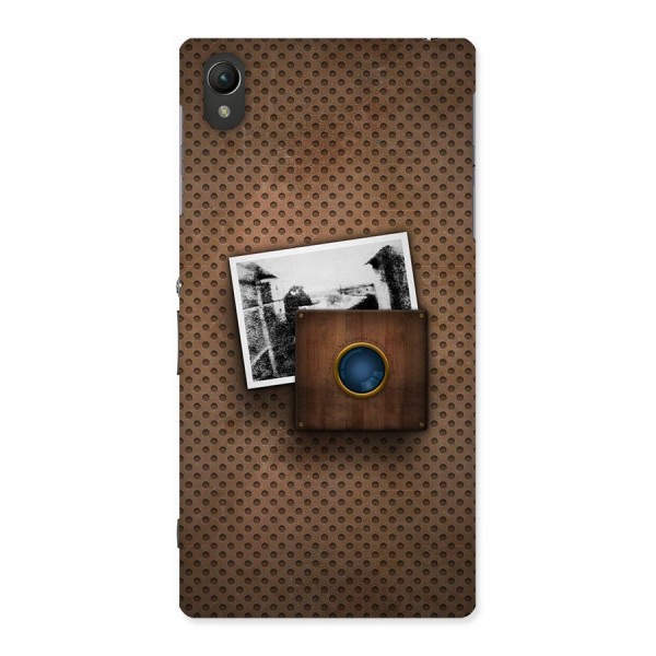 Vintage Wood Camera Back Case for Sony Xperia Z1