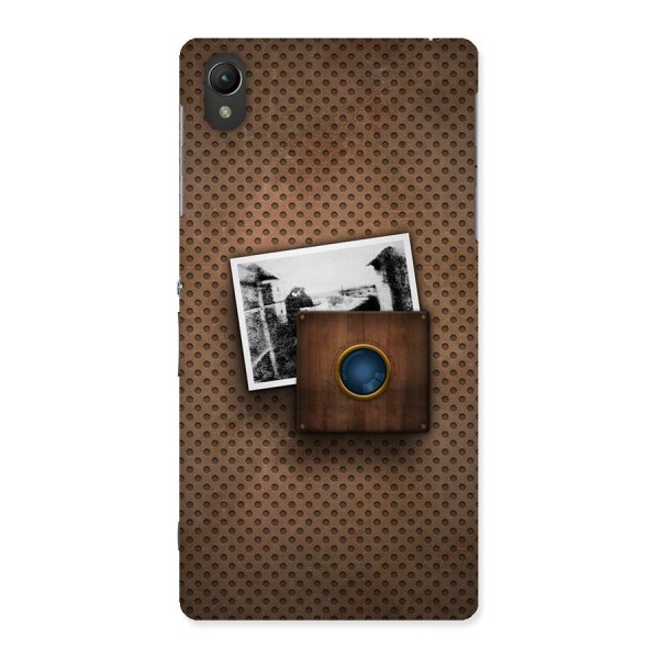 Vintage Wood Camera Back Case for Sony Xperia Z2