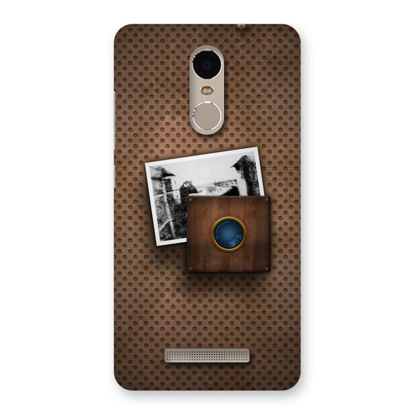 Vintage Wood Camera Back Case for Xiaomi Redmi Note 3