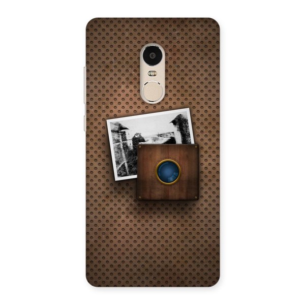 Vintage Wood Camera Back Case for Xiaomi Redmi Note 4