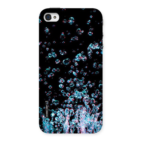 Water Droplets Back Case for iPhone 4 4s