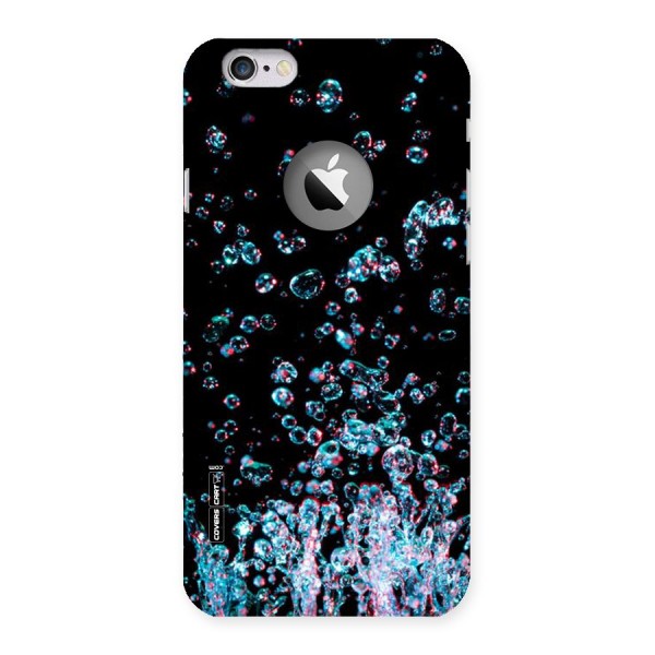 Water Droplets Back Case for iPhone 6 Logo Cut