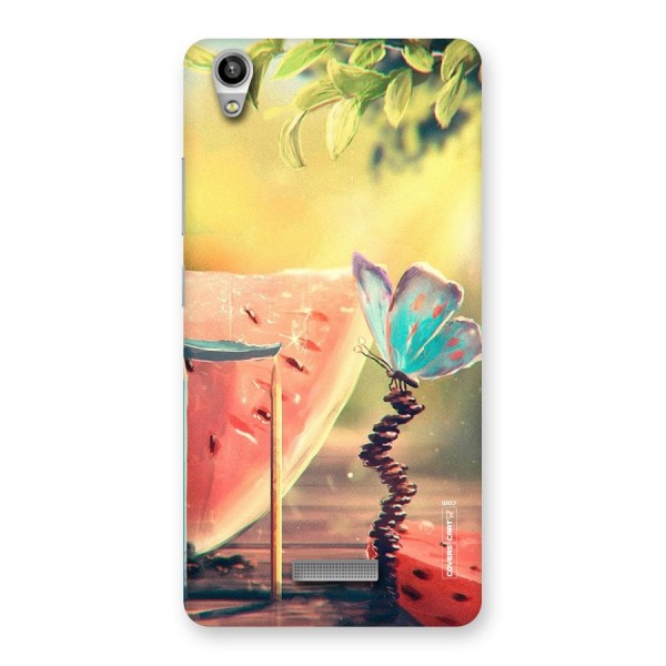 Watermelon Butterfly Back Case for Lava-Pixel-V1