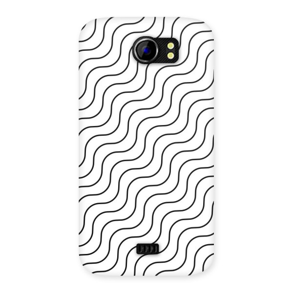 Wavy Pattern Back Case for Micromax Canvas 2 A110