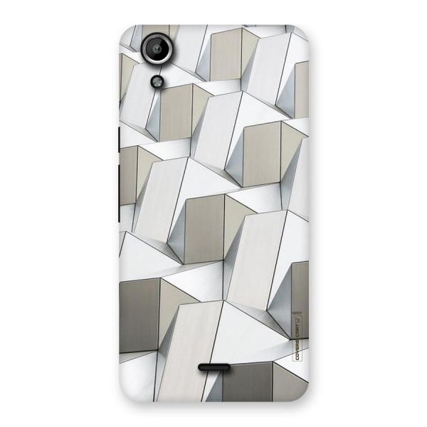 White Abstract Art Back Case for Micromax Canvas Selfie Lens Q345