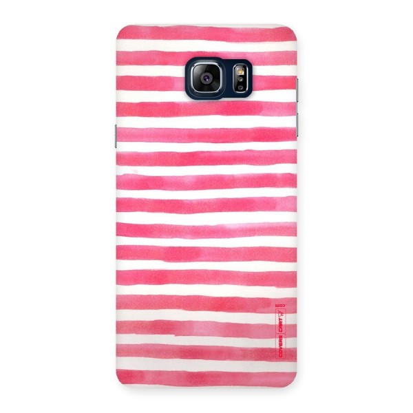 White And Pink Stripes Back Case for Galaxy Note 5