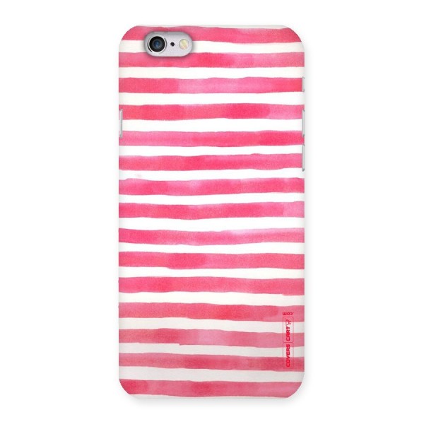 White And Pink Stripes Back Case for iPhone 6 6S