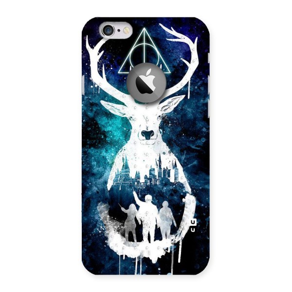 White Deer Back Case for iPhone 6 Logo Cut