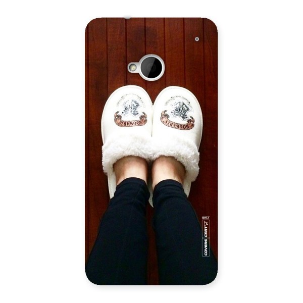 White Feets Back Case for HTC One M7