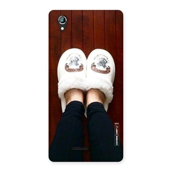 White Feets Back Case for Lava Iris 800