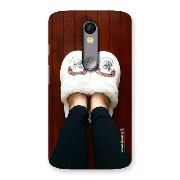 White Feets Back Case for Moto X Force