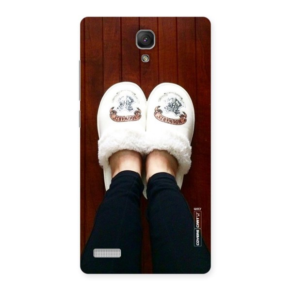 White Feets Back Case for Redmi Note