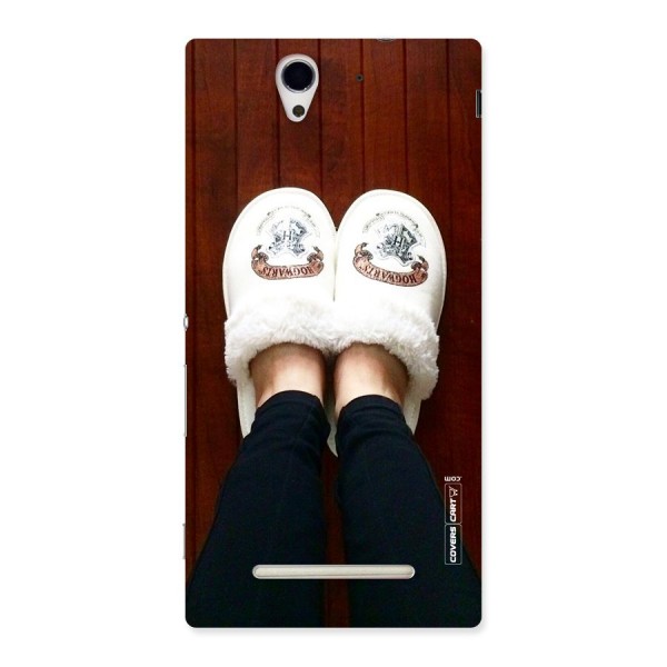 White Feets Back Case for Sony Xperia C3