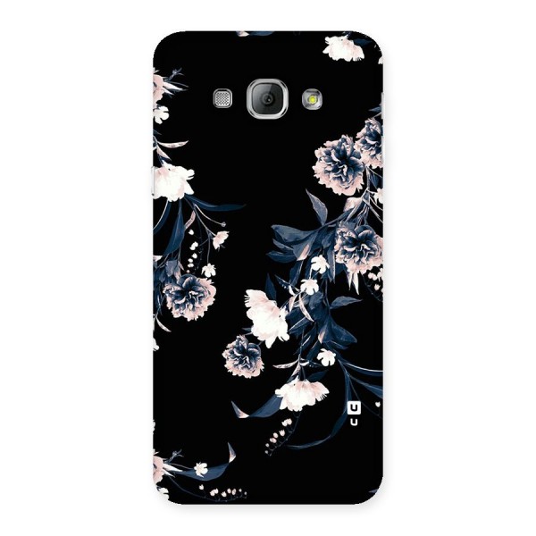 White Flora Back Case for Galaxy A8