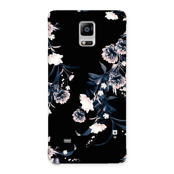 White Flora Back Case for Galaxy Note 4