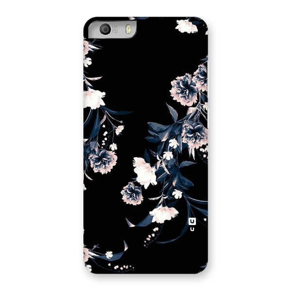 White Flora Back Case for Micromax Canvas Knight 2