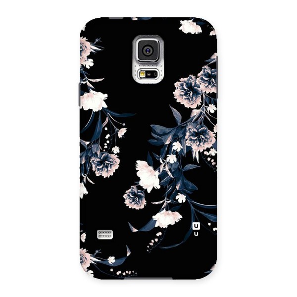 White Flora Back Case for Samsung Galaxy S5