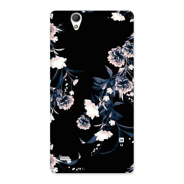 White Flora Back Case for Sony Xperia C4