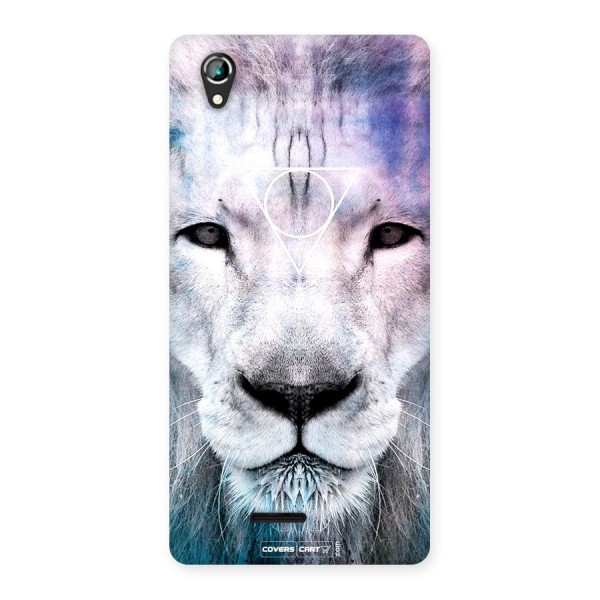 White Lion Back Case for Lava Iris 800
