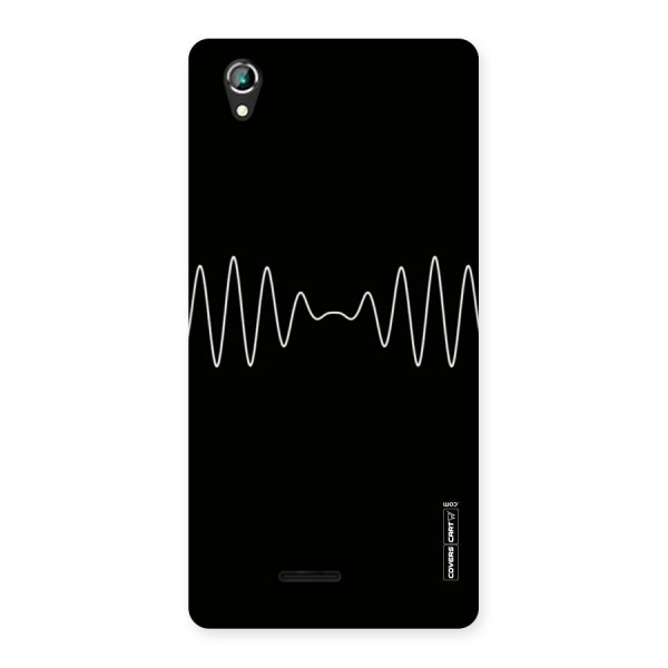White Minimal Thread Back Case for Lava Iris 800