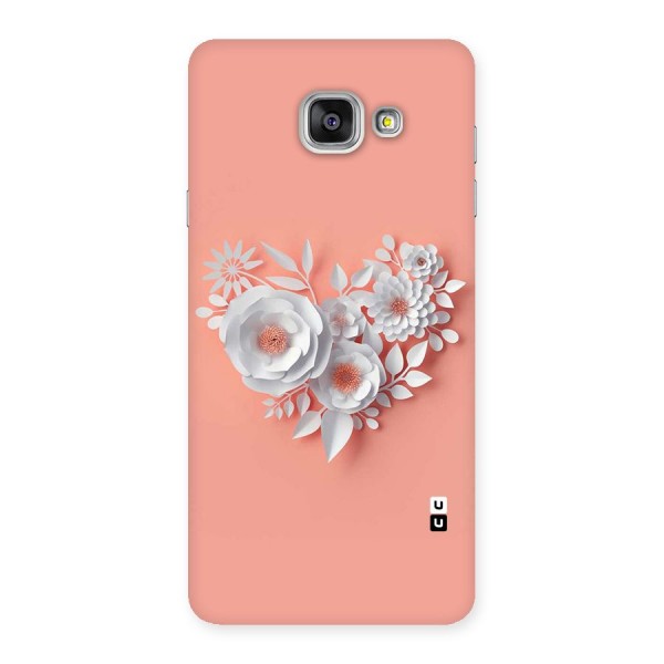 White Paper Flower Back Case for Galaxy A7 2016