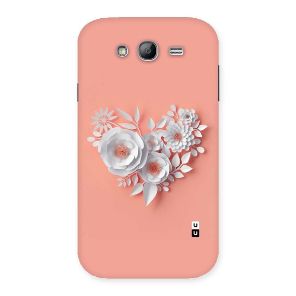 White Paper Flower Back Case for Galaxy Grand Neo