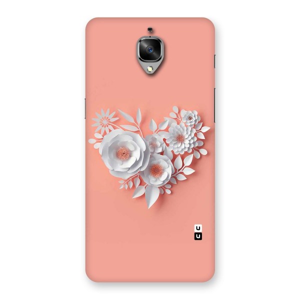White Paper Flower Back Case for OnePlus 3T