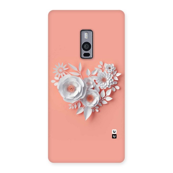 White Paper Flower Back Case for OnePlus Two