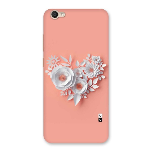 White Paper Flower Back Case for Vivo V5