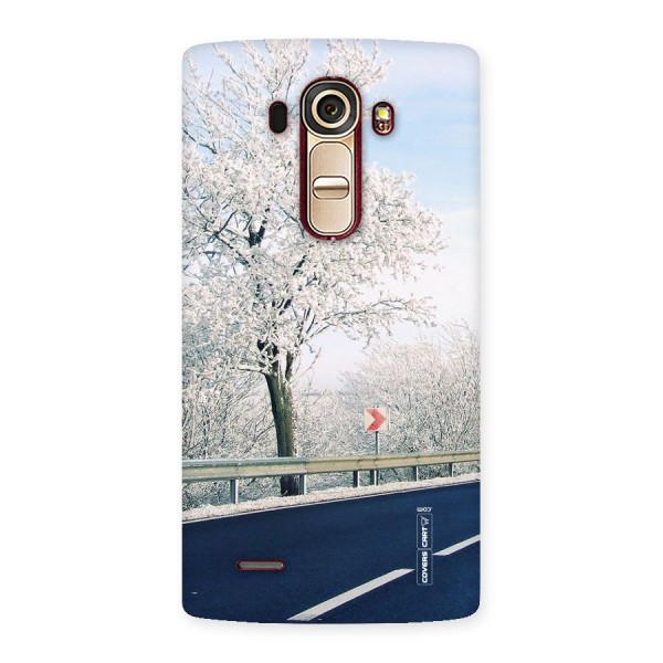 White Snow Tree Back Case for LG G4