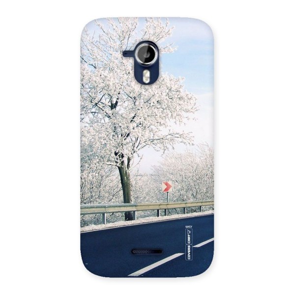 White Snow Tree Back Case for Micromax Canvas Magnus A117
