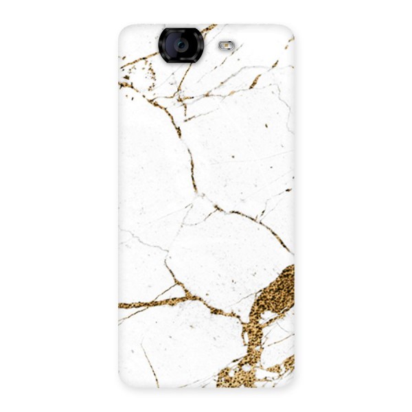 White and Gold Design Back Case for Canvas Knight A350