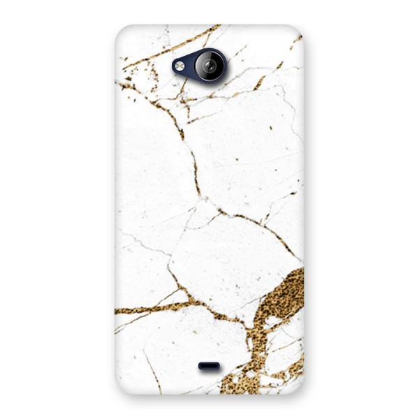 White and Gold Design Back Case for Canvas Play Q355
