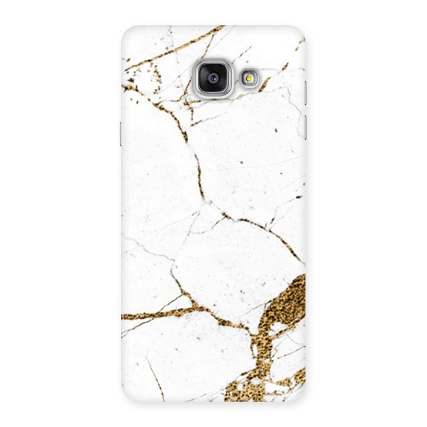 White and Gold Design Back Case for Galaxy A7 2016