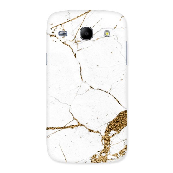 White and Gold Design Back Case for Galaxy Core