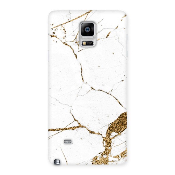 White and Gold Design Back Case for Galaxy Note 4