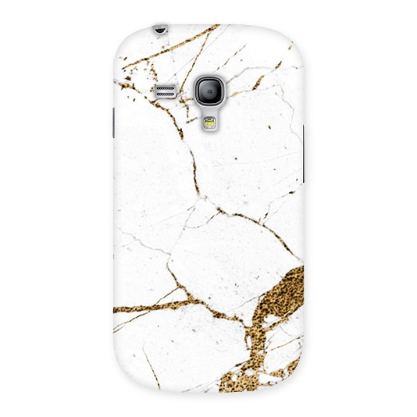 White and Gold Design Back Case for Galaxy S3 Mini