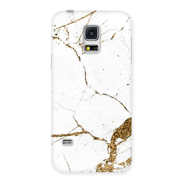 White and Gold Design Back Case for Galaxy S5 Mini
