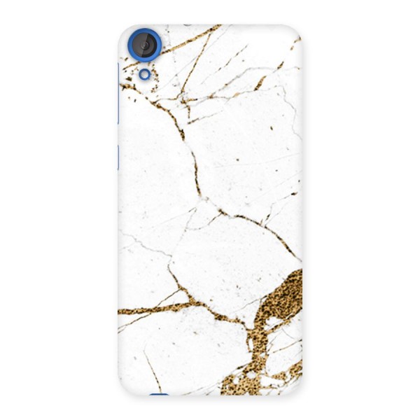 White and Gold Design Back Case for HTC Desire 820