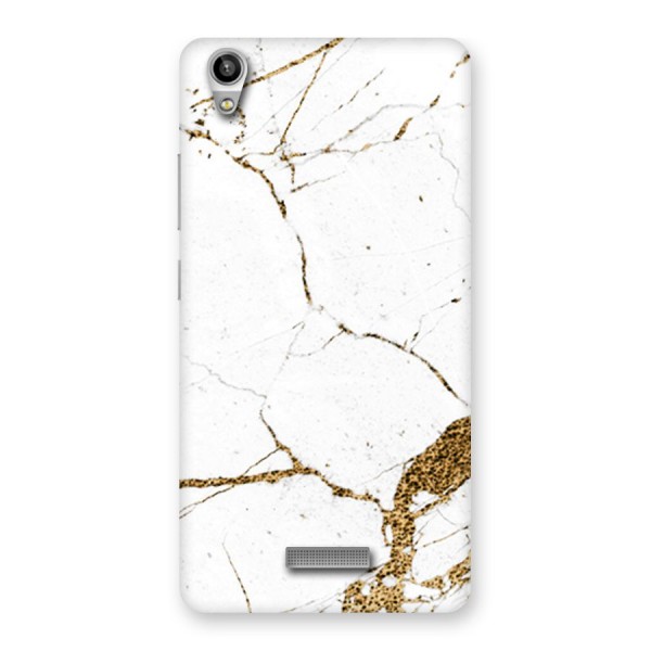 White and Gold Design Back Case for Lava-Pixel-V1