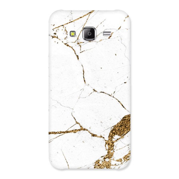 White and Gold Design Back Case for Samsung Galaxy J5